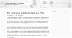 Desktop Screenshot of project-management-knowledge.com